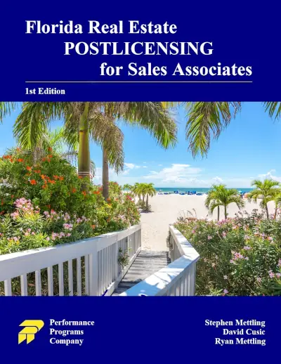 Florida Real Estate Post-licensing for Sales Associates book